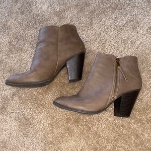 tan booties